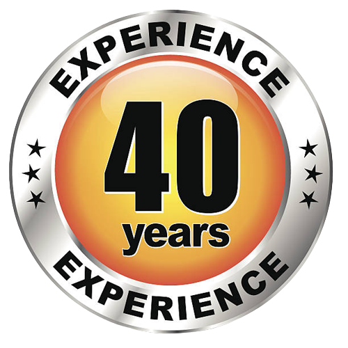 40 years in service logo